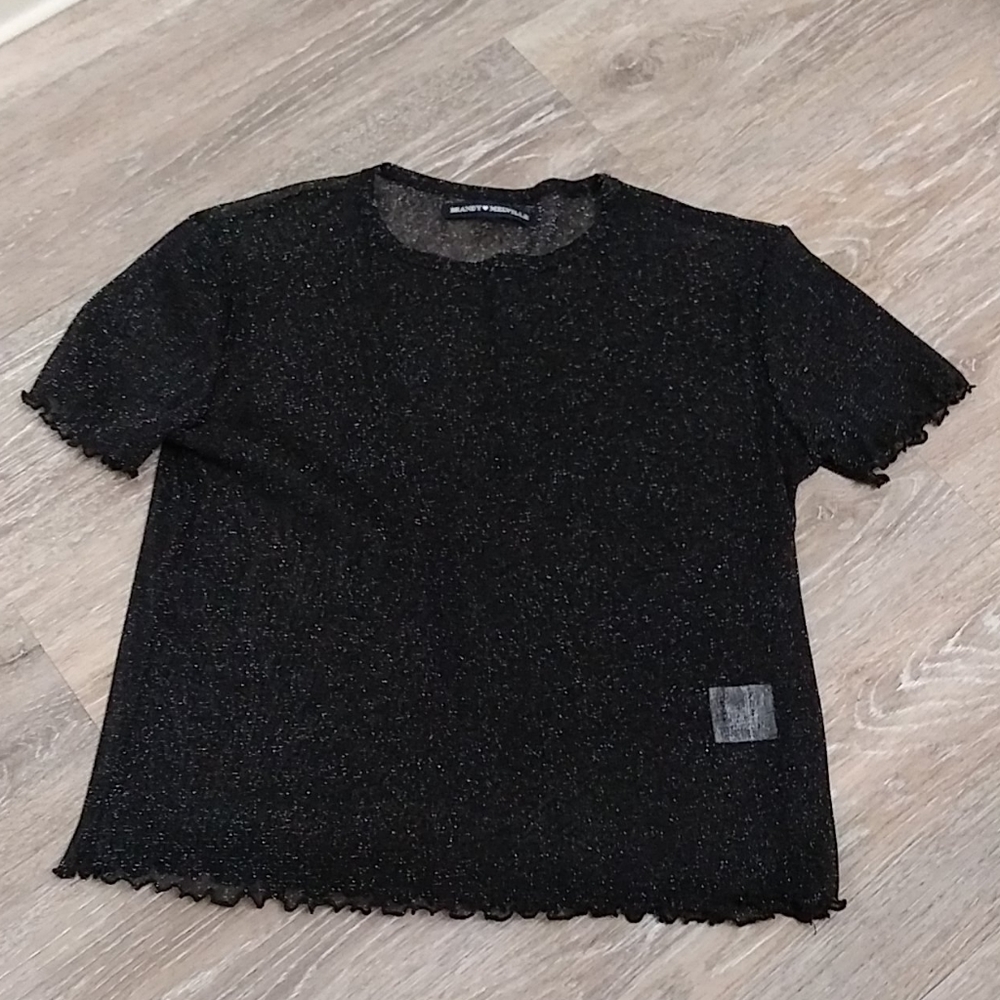 Brandy Melville sheer shirt